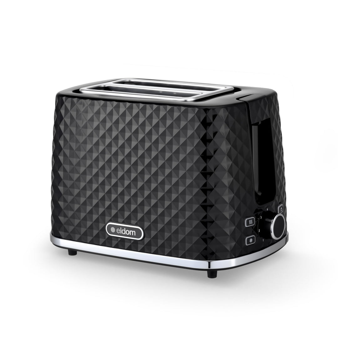 eldom TO280C tosti Toaster | 7 Röststufen | Defrost-Funktion | mit integrierten Brötchenaufsatz | Kr