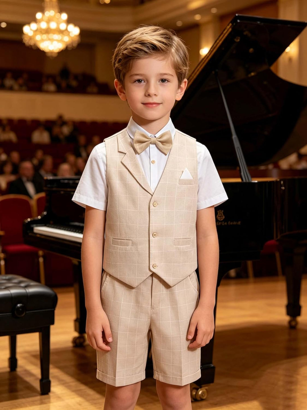 LOLANTA 4 STK Kleinkind Junge Sommerhochzeit Kinderanzug, Festliche Anzüge Westen Set für Kinder, So