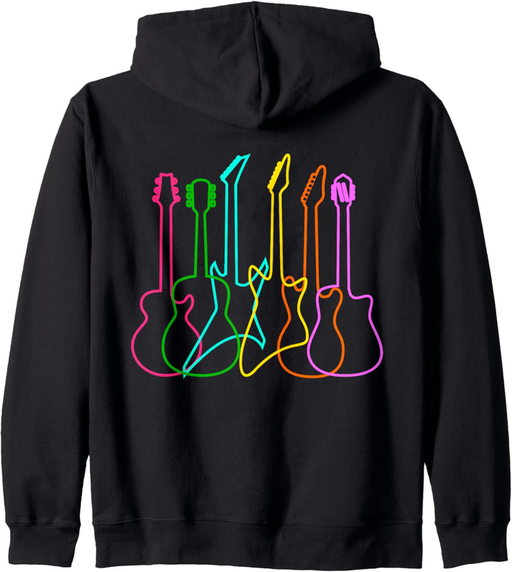 Gitarrist Gitarre Celebrate Diversity Gitarrenspieler Kapuzenjacke