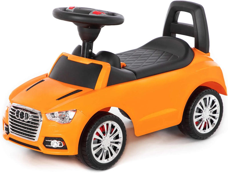 Rutscher Auto orange Super Car Nr.2 Sound Kinder Rutscherfahrzeug Lauflernhilfe