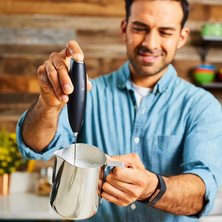 Tragbarer Milchaufschäumer für Kaffee (Aufschäumer) Elektrischer Milchaufschäumer für Latten, Cappuc
