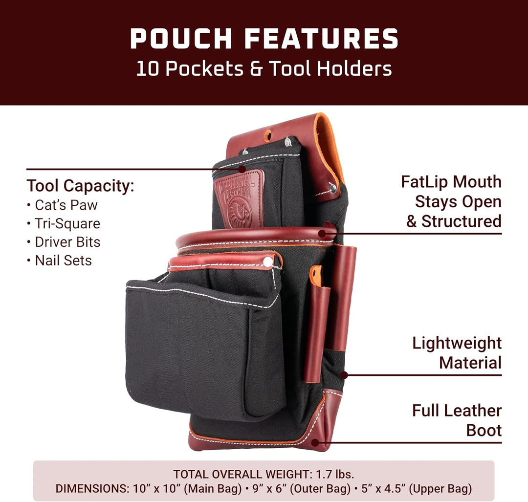 Occidental Leather 8581 FatLip™ Fastener Bag Verschlussbeutel, Verschlussbeutel