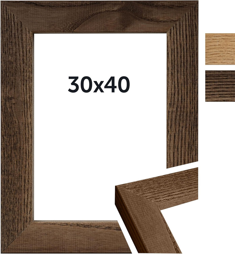 Dörr Eichenholzrahmen Oakwood Block Dunkelbraun 30x40 30x40 Dark Brown, 30x40 Dark Brown