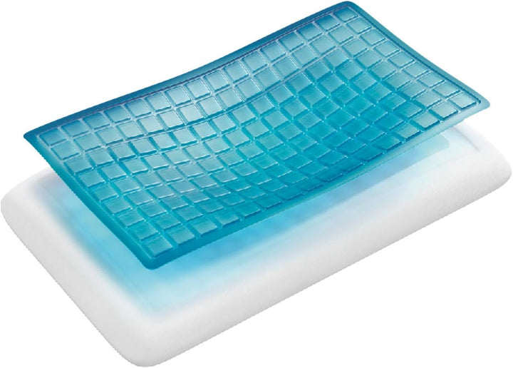 Technogel Pixel Deluxe Nackenstützkissen Gel Kissen (66 cm x 40 cm, 9), TG-PIL-ED09, Weiss, 60x40x9,