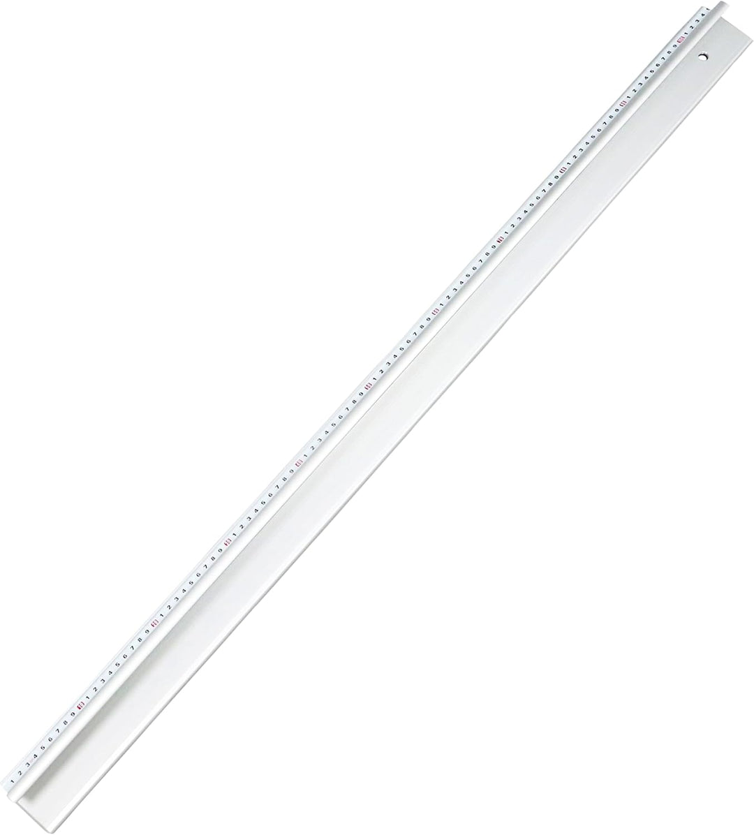 SPRINTIS Schneidelineal aus Aluminium, Lineal mit Stahlkante, Fingerschutz und rutschfestem Boden (1