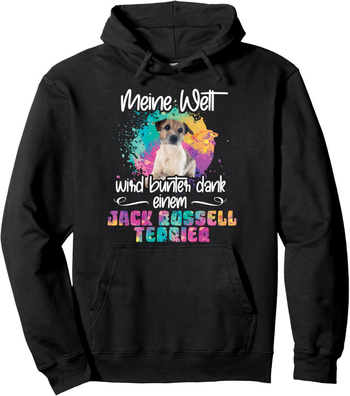 Bunte Welt dank jack russell terrier Hund Hunde Pfoten Pullover Hoodie