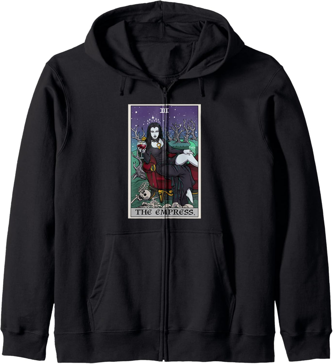 Tarotkarte für Halloween, Vampir, Gothic, Horror-Hexe Kapuzenjacke