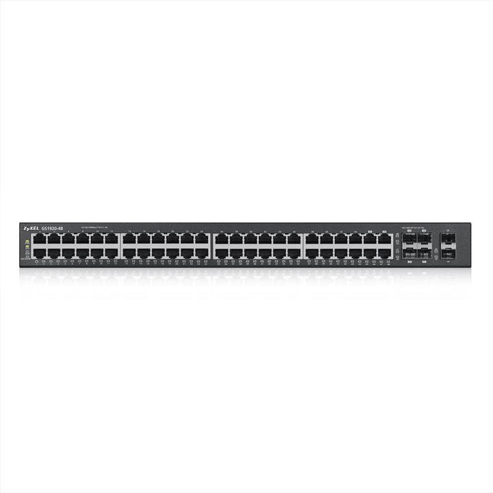 Zyxel 48-port Gigabit Ethernet Smart-Managed Switch, 4 Gigabit-Combo-Ports sowie 2 SFP-Ports [GS1920