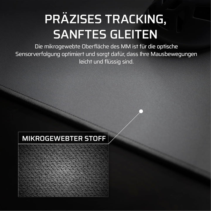 Corsair MM Ausfransfestes Stoff-Gaming-Mauspad – XXXL (1220 x 590mm), Oberfläche aus Mikrogewebtem S