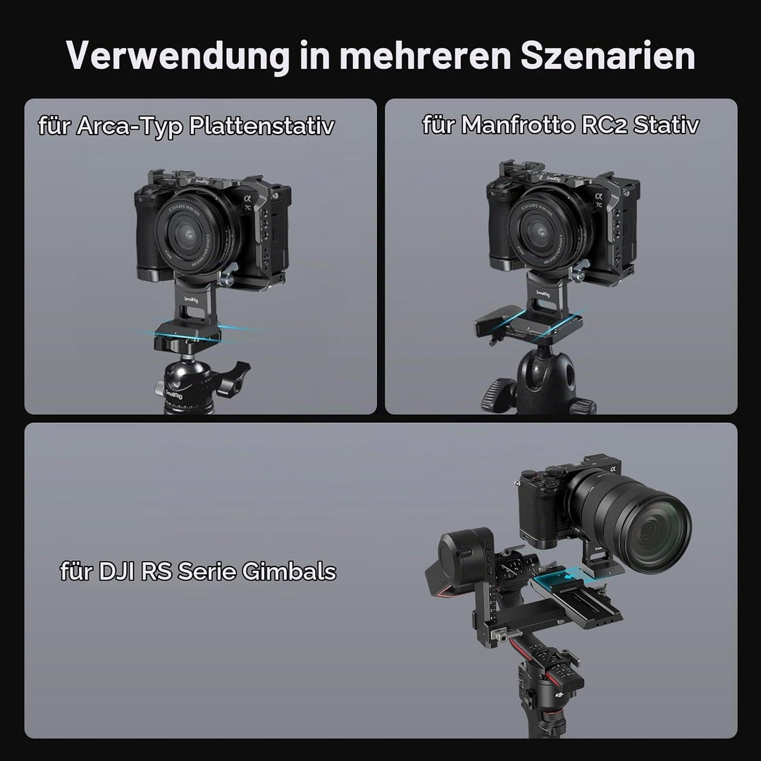 SMALLRIG Rotatable Collar Mount Plate für Sony A7CII / A7CR-Kamera, muss mit 4422/4438 verwendet Wer