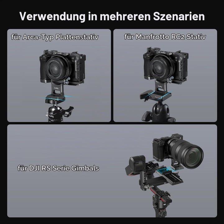 SMALLRIG Rotatable Collar Mount Plate für Sony A7CII / A7CR-Kamera, muss mit 4422/4438 verwendet Wer