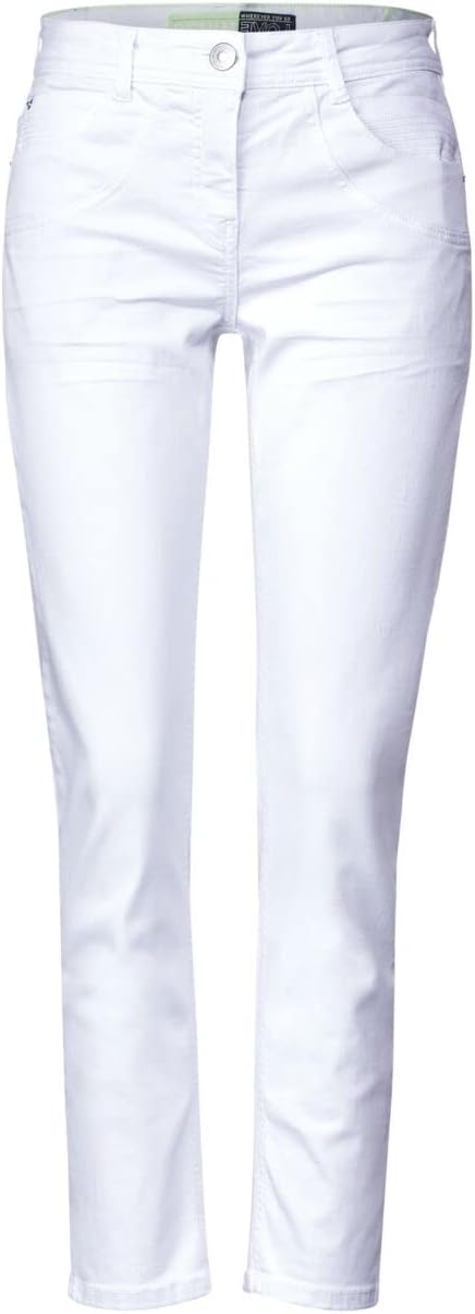 Cecil Damen Jeanshose Tapered 30W / 30L Weiss, 30W / 30L Weiss