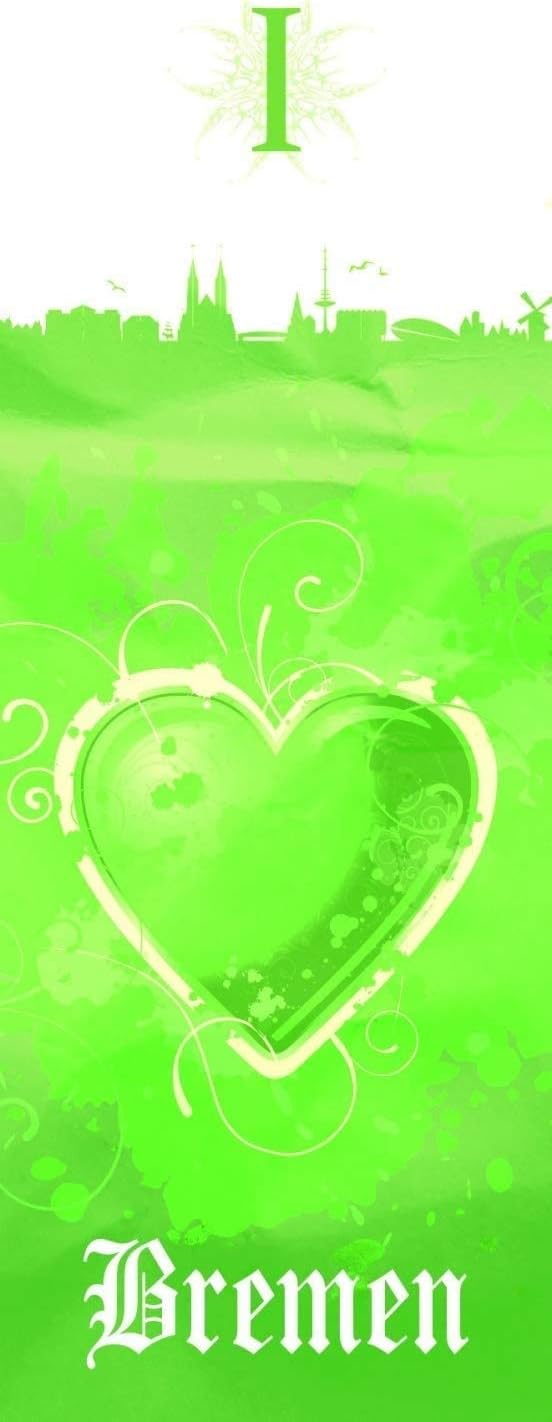 Werder Bremen SV Badeente - Raute - Ente, Quietscheente, Duck - Plus Lesezeichen I Love Bremen