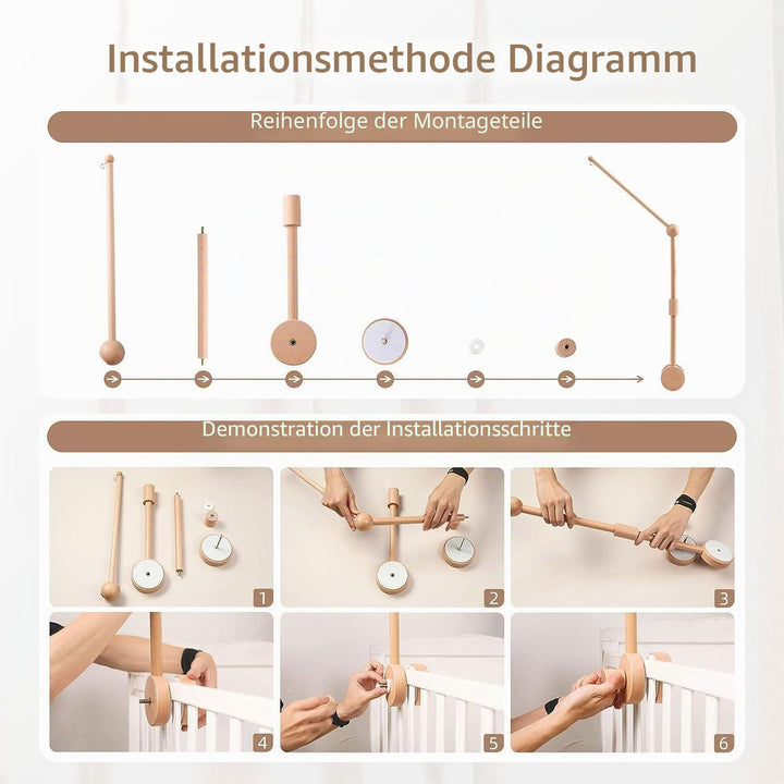 Mobile Halterung Holz,Mobile Halterung Wickeltisch,Mobiles Gestänge,bewegen Halterung Wickeltisch,An