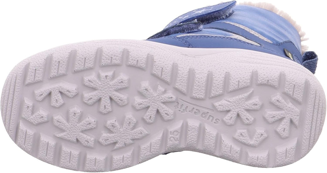 Superfit Mädchen Crystal Warm Gefütterte Gore-tex Schneestiefel 25 EU Blau Hellgrau 8010, 25 EU Blau