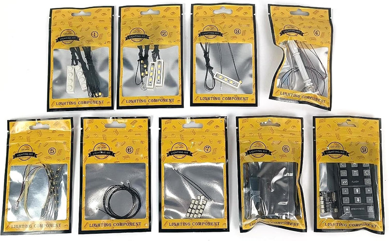 LocoLee Licht Set Kompatibel mit Lego Eckhaus im Tudorstil Fernbedienung Version, Nur Lichter Set -