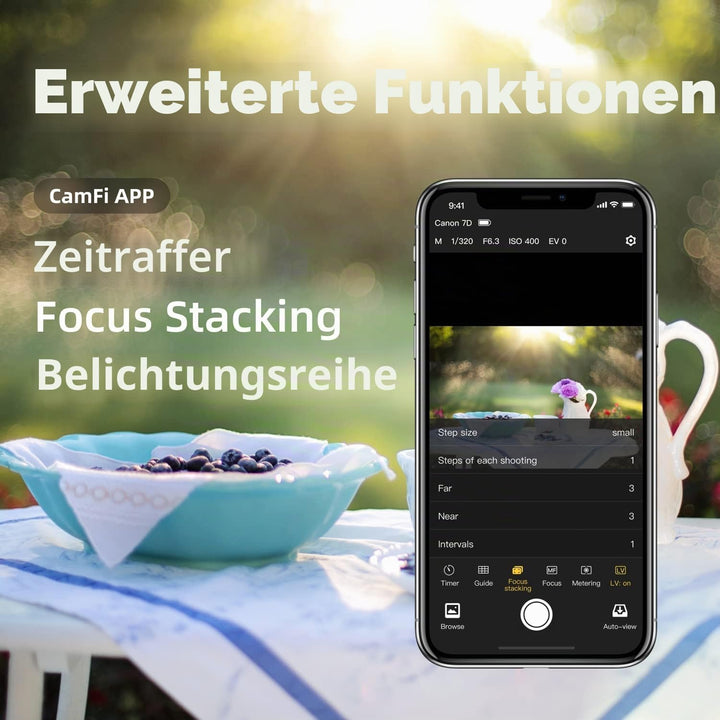 CamFi 3 Plus DSLR Wireless Camera Remote Controller, WiFi und 4G High Speed Capture and Transmit Ape