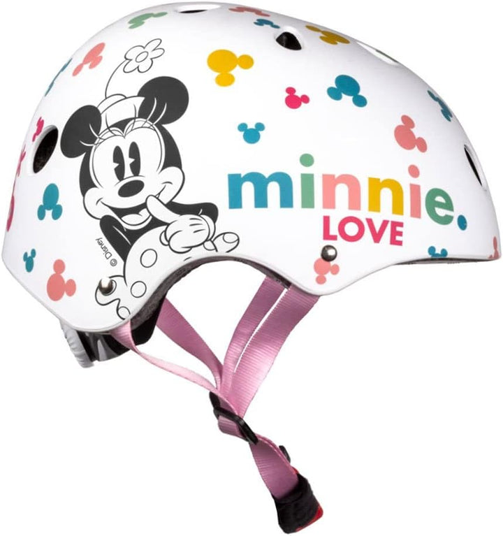 Seven Polska Mädchen Minnie Mouse Skaterhelm, weiss, M