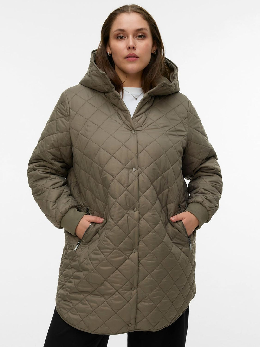 VERO MODA Female Mantel VMHAYLE Steppjacke Bungee Cord XS, Bungee Cord XS