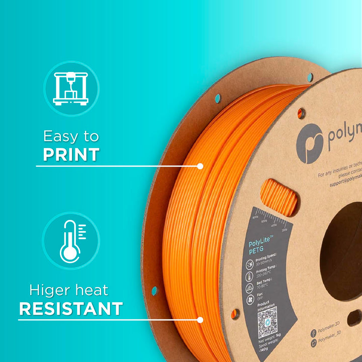 Polymaker PolyLite PETG Orange - 1,75mm - 1kg