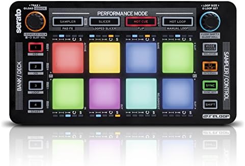 Reloop Neon – Add-On USB DJ Controller mit anschlagdynamischen RGB-Performance-Drumpads, Plug and Pl