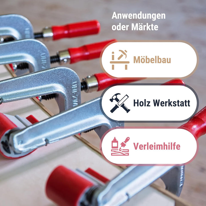 Uni-Zwinge Spannbereich 10-65 mm Ausladung 120 mm Klemmbereich 10-65mm Uni-zwinge, Klemmbereich 10-6