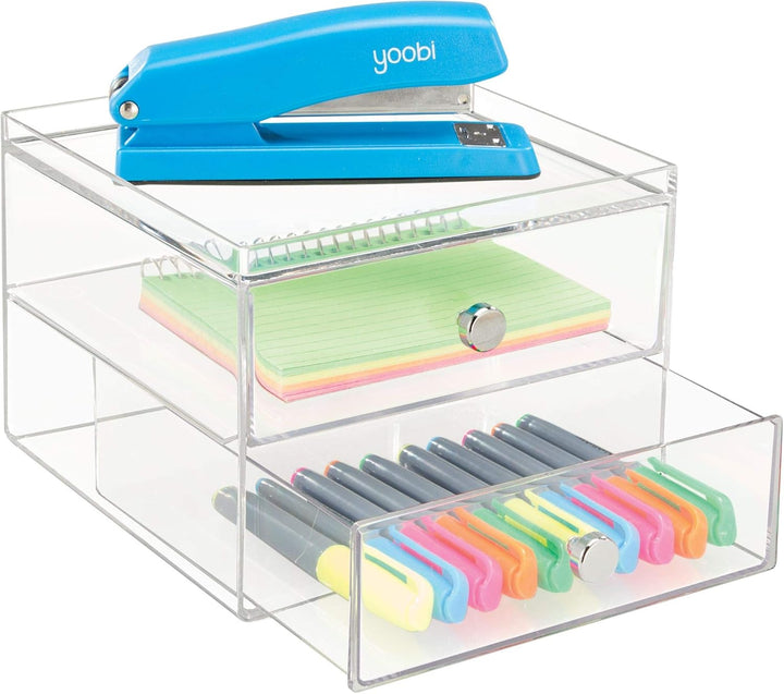iDesign Drawers Make-Up-Organizer | hochwertige Aufbewahrungsbox für Schminke, Kosmetika & Co. | Sch