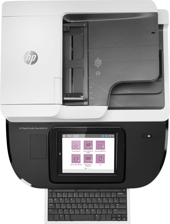 HP Digital Sender Flow 8500 fn2, Scanner, Flachbett, 150-Blatt ADF, LAN, USB, bis zu 10.000 Seiten t