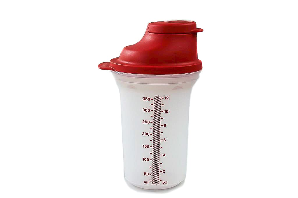 Tupperware Backen Mix-Fix klein 350 ml rot D214 Shaky Küchenhelfer Shake It 37097