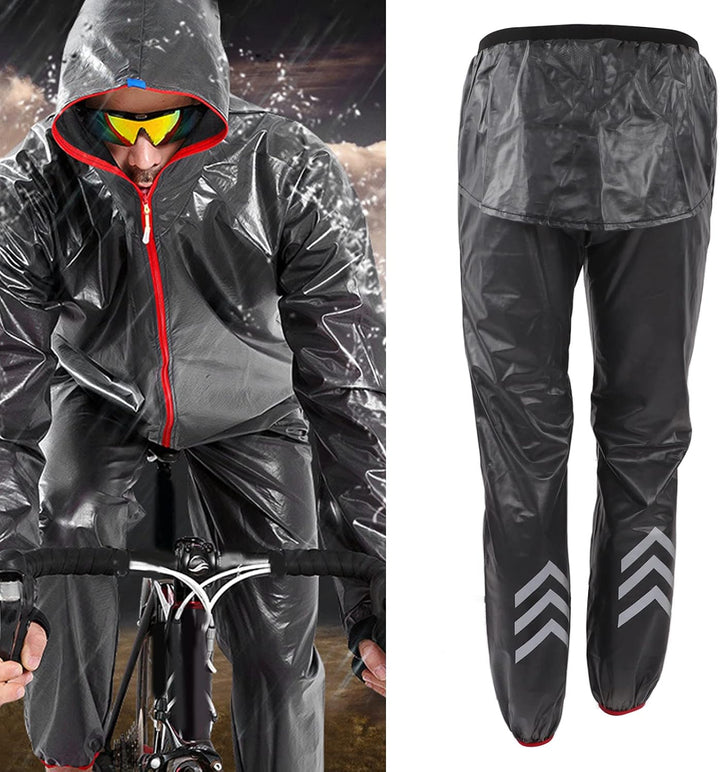 Herren-Regenhose, wasserdichte Regenüberhose, Atmungsaktive Reflektierende Hose für Regnerisches Wet