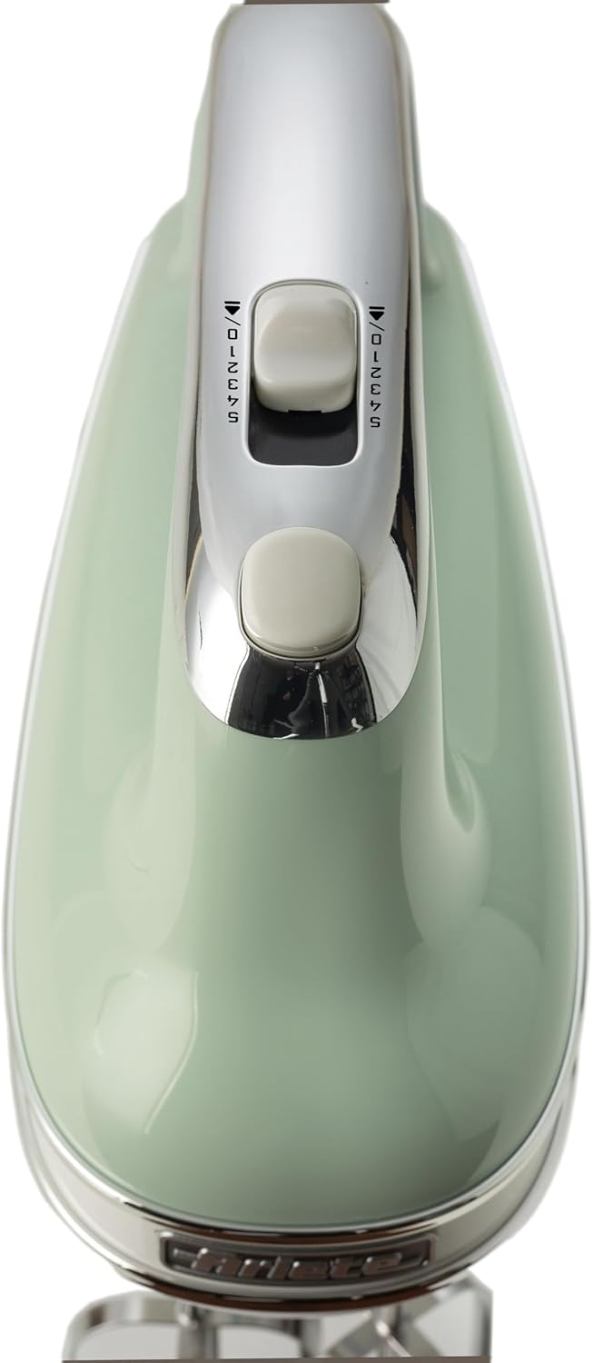 Ariete 1548 Handmixer Vintage, 450 W, 5 Geschwindigkeiten, Turbo-Funktion, 2 Schneebesen, Grün