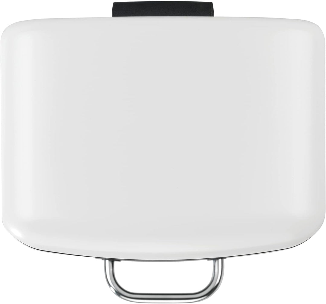 WENKO Treteimer Studio Easy-Close Weiss 6 L - Mülleimer mit Absenkautomatik Fassungsvermögen: 6 l, S