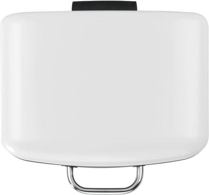 WENKO Treteimer Studio Easy-Close Weiss 6 L - Mülleimer mit Absenkautomatik Fassungsvermögen: 6 l, S