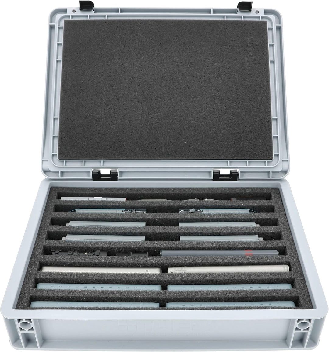 Feldherr Eurobox 40x30 Set für Modelleisenbahn - Spur N - 8 Fächer - Schaumstoffeinlage für stehende