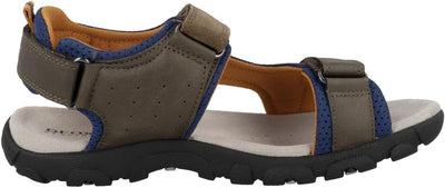 Geox Mädchen Jr Strada A Sandalen 25 EU Brown Avio, 25 EU Brown Avio