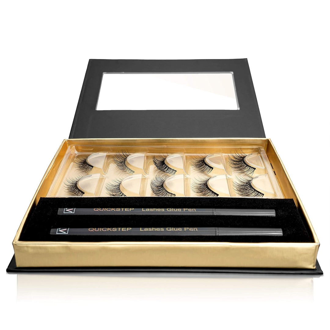 Quickstep Wimpern, Natural-MIX-Set, Keine Magnete! Revolution im Lasheszeitalter. Bestsellerbox - SE