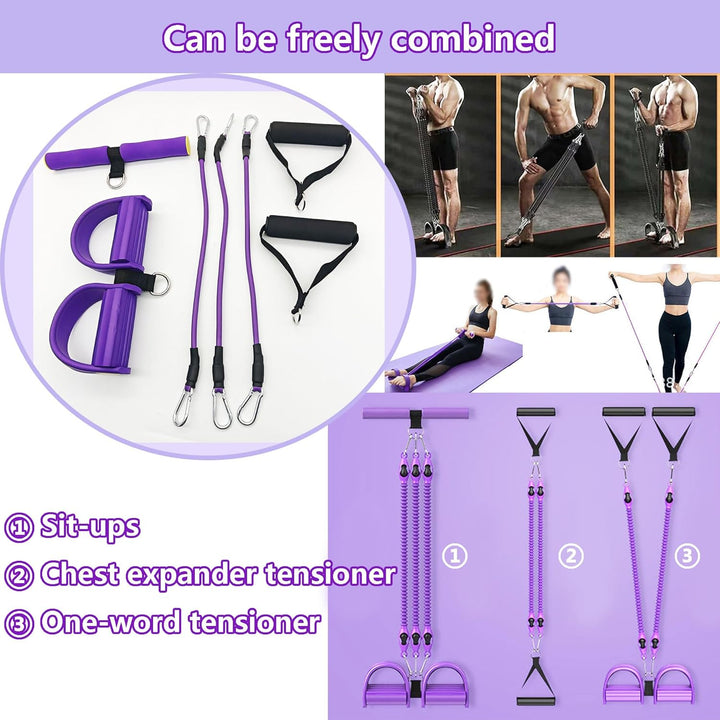 Bauchtrainer Bodybuilding Expander Bauchtrainer Multifunktionstrainer Sit-Up Trainingsgeräte Elastis