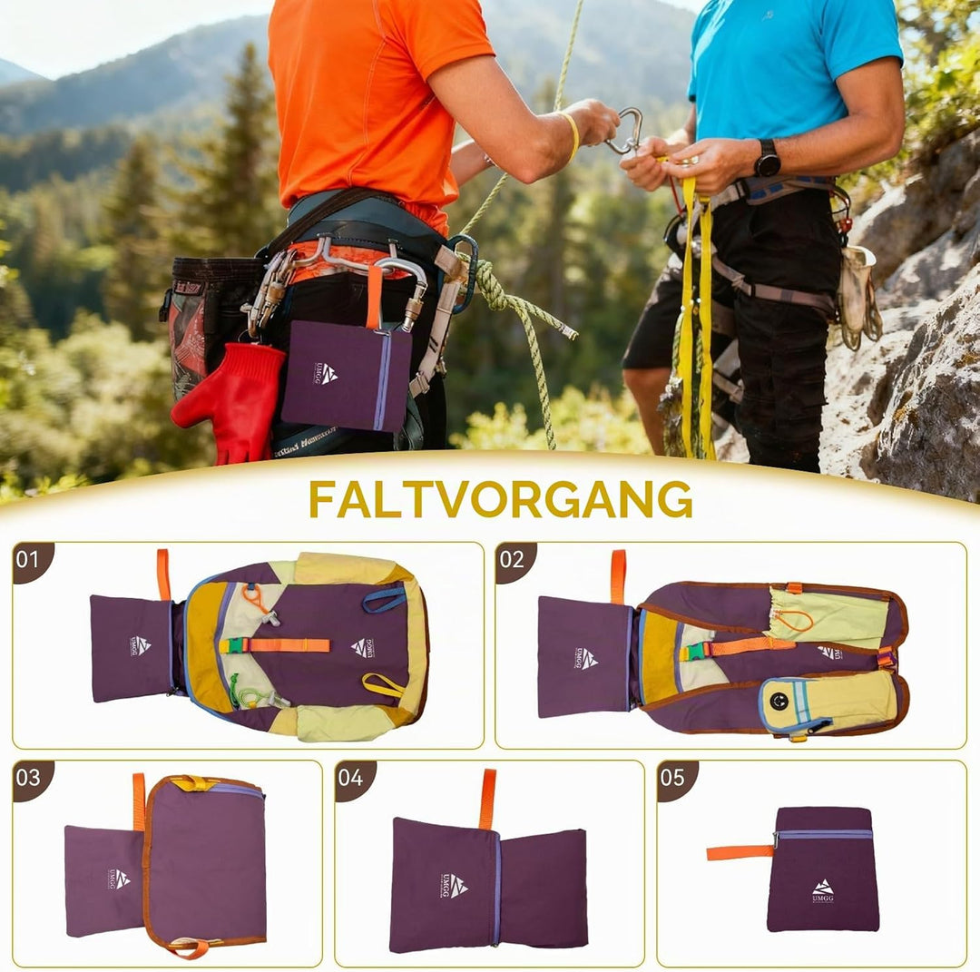 15L Wanderrucksack Kleiner Leichter Faltbarer Daypack Tagesrucksack für Wandern Reisen Camping Fahrr