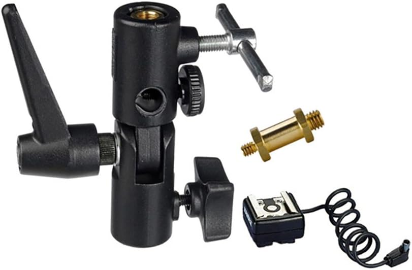 Manfrotto MA 026 Lite-Tite Schirmhalter schwarz & Manfrotto Adapter-Zapfen (16 mm)