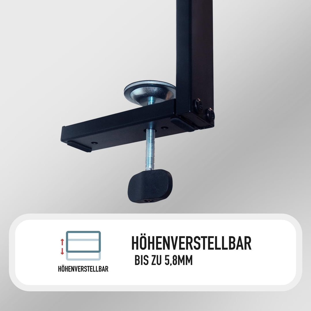 Ewent Monitorerhöhung zum Anklemmen an der Tischplatte,für 10" bis34 Monitore,Spanplatte und Stahlst