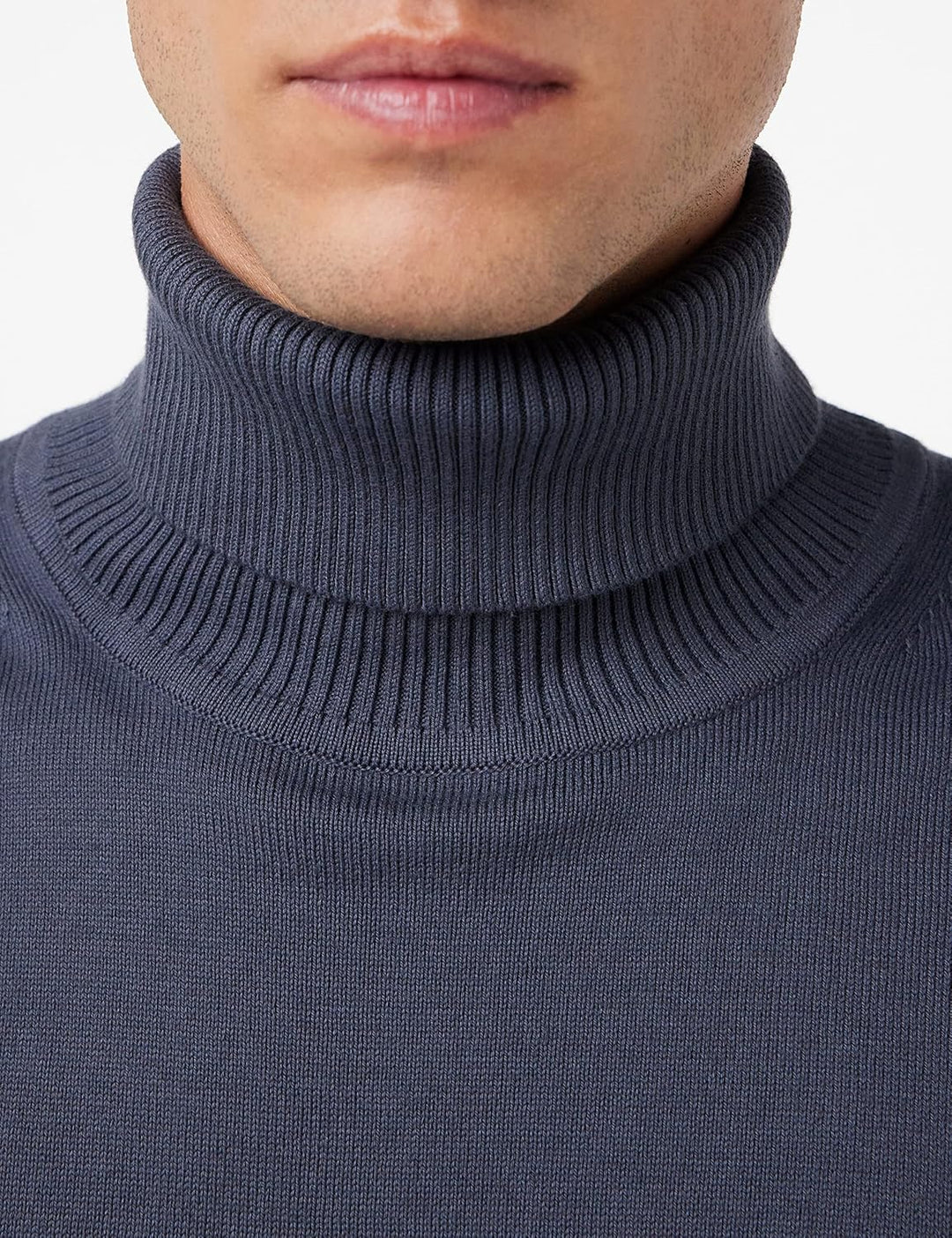 G-STAR RAW Herren Premium Core Turtle Knitted Pullover Knits L Blau (Fantem Blue D21933-c560-863), L
