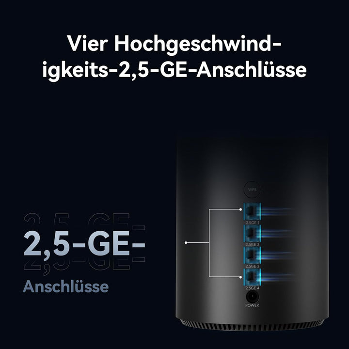HUAWEI WiFi Mesh X1 Pro Router, 3,6 Gbit/s, Dualband WLAN 7, etagenübergreifende Netzantenne, Vier 2