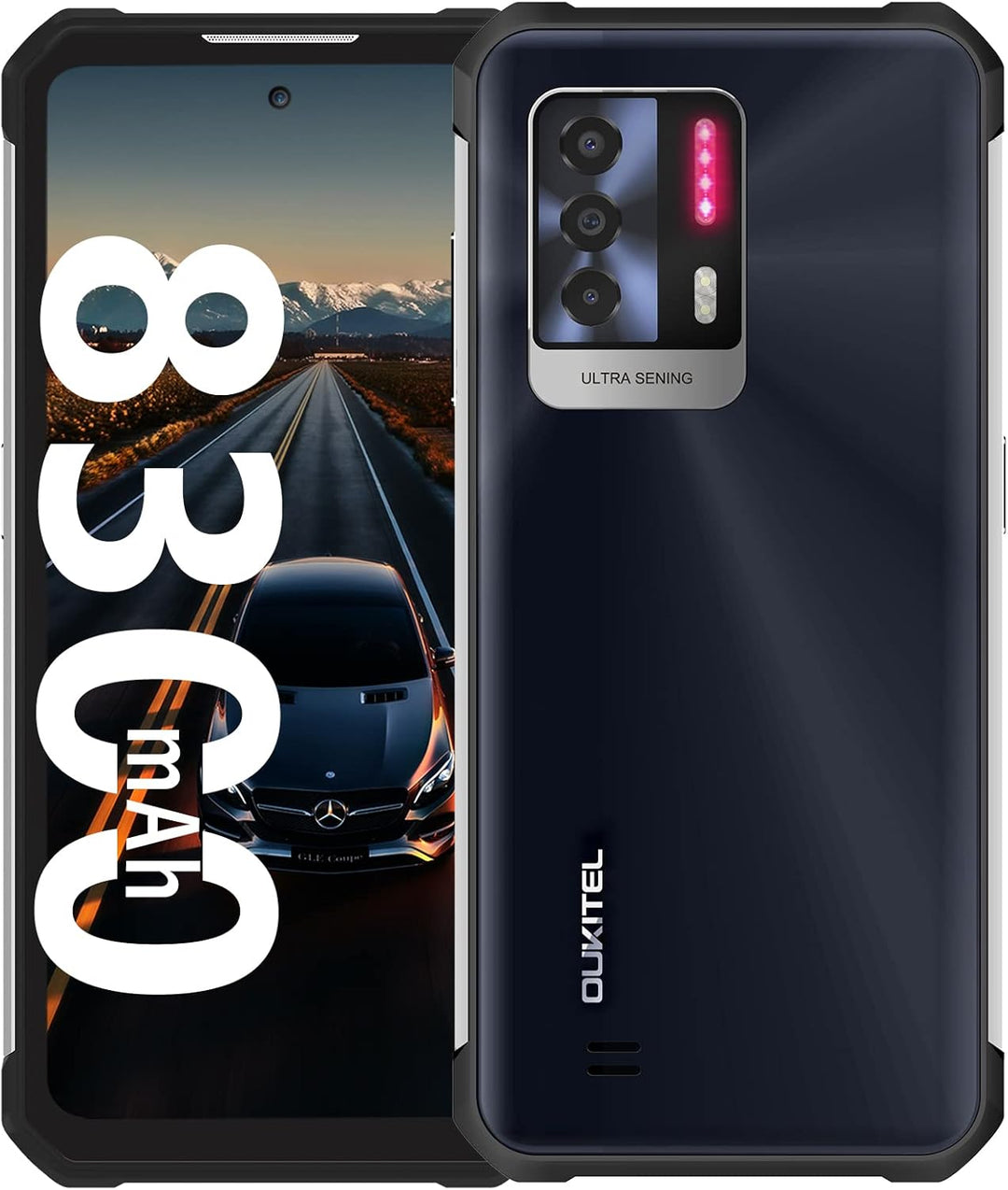 OUKITEL WP17 Outdoor Smartphone 2022 Upgrade-Version, 8300mAh Outdoor Handy 128GB+8GB, 90Hz 6.78'' F