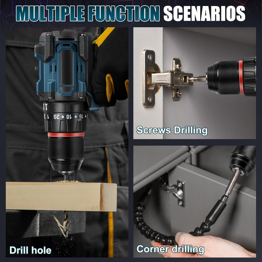 Akku Bohrschrauber für Bosch Professional 18V System GBA/GBA ProCORE AMPShare Batterie (Ohne Akku),