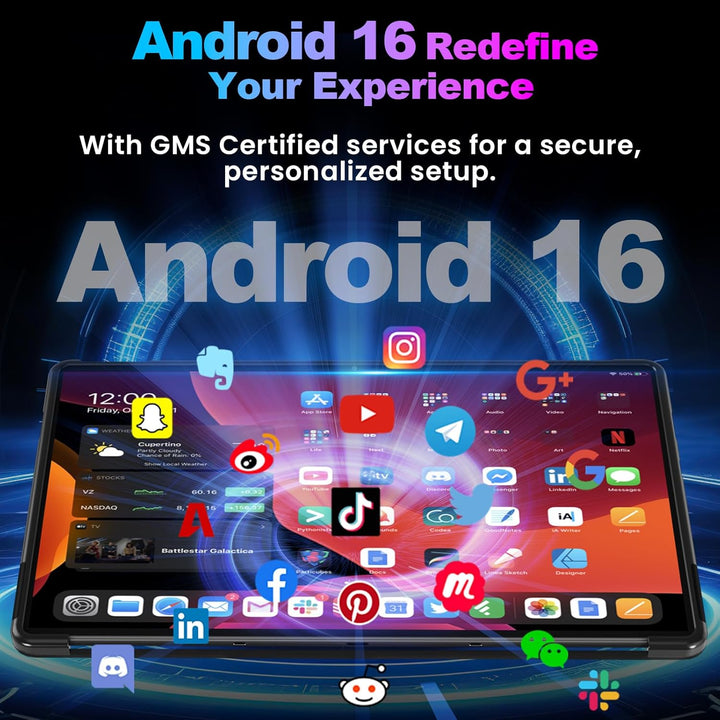 jumper 15,4 Zoll Tablet, Android 15 Tablet mit Helio G99 Octa-Core Prozessor(bis zu 2,2 GHz), Gaming