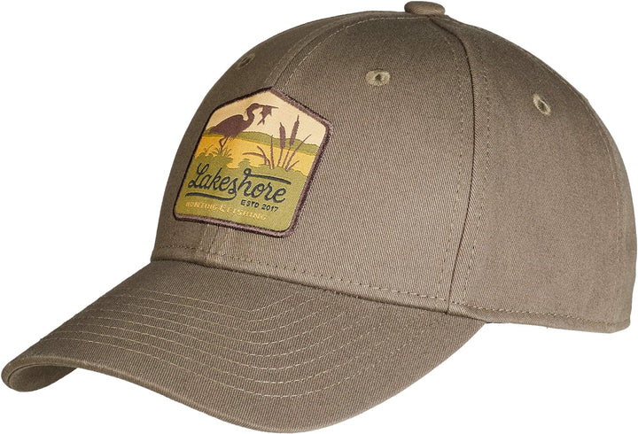 Lakeshore® Jagd Cap, Angel, Outdoor Kappe, Olive, 100% Baumwolle, Damen und Herren