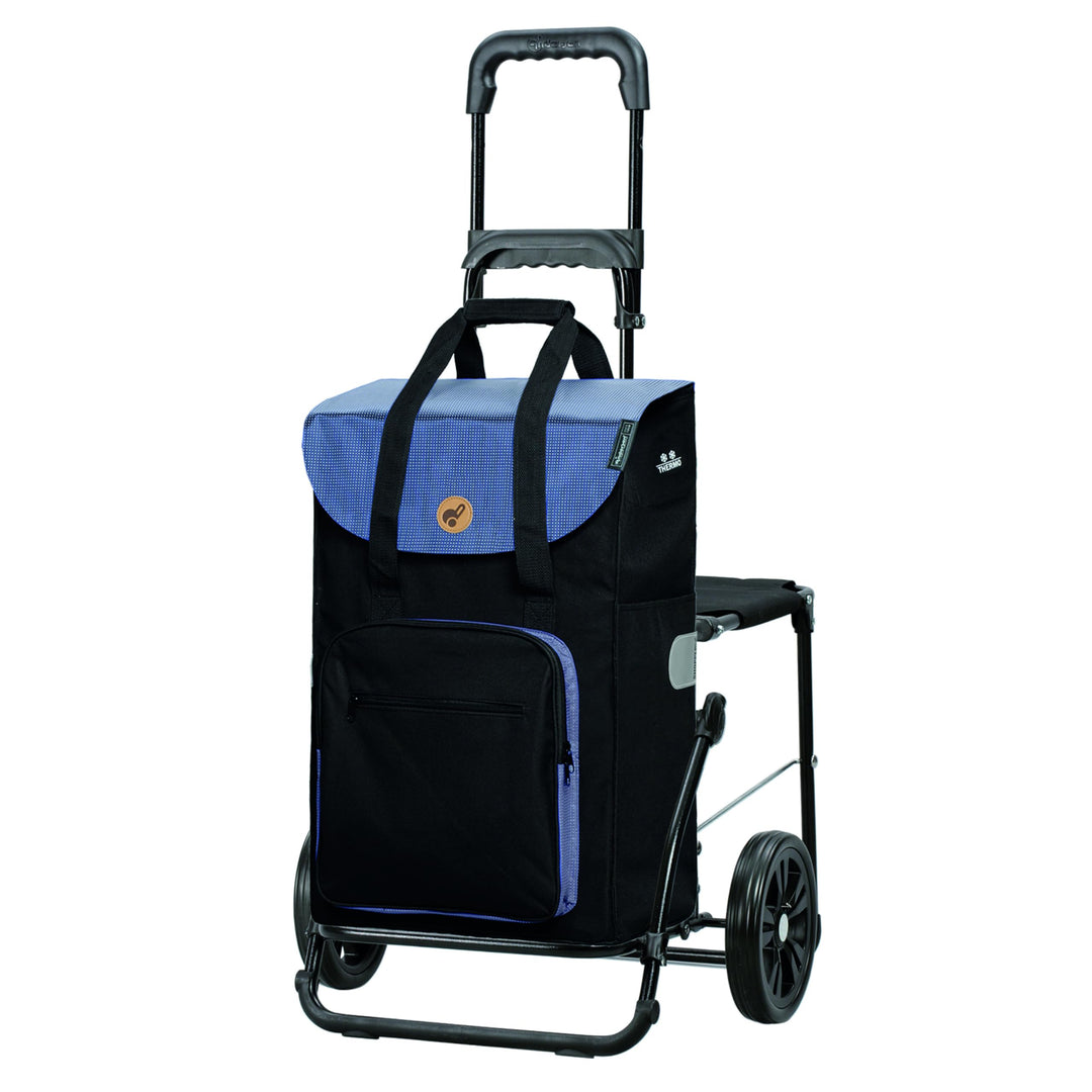 Andersen Einkaufstrolley - klappbar - 45 Liter - Mit Klappsitz bis 120 kg - höhenverstellbar - mit K