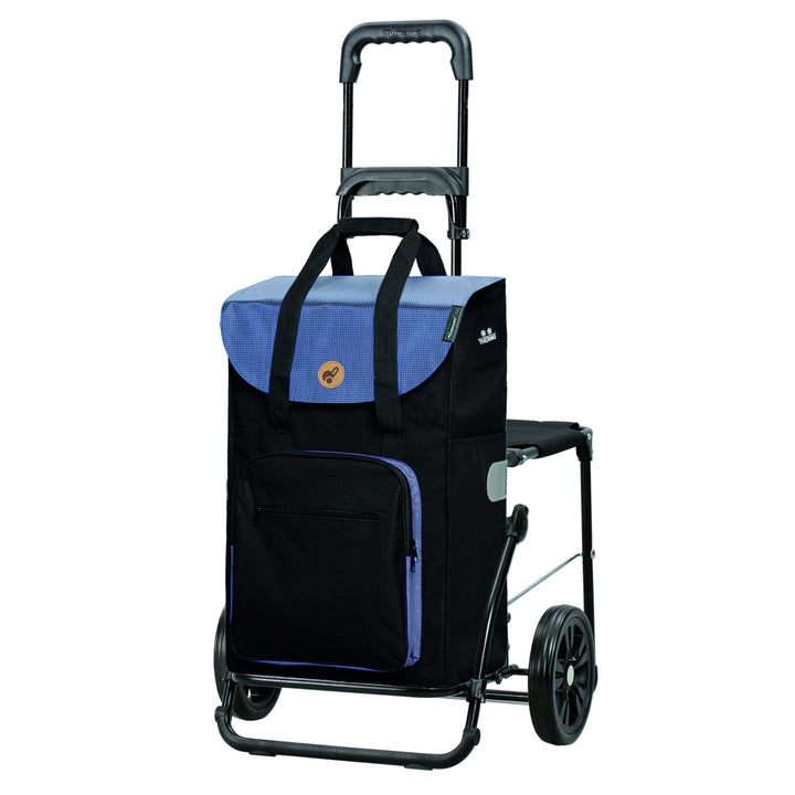 Andersen Einkaufstrolley - klappbar - 45 Liter - Mit Klappsitz bis 120 kg - höhenverstellbar - mit K