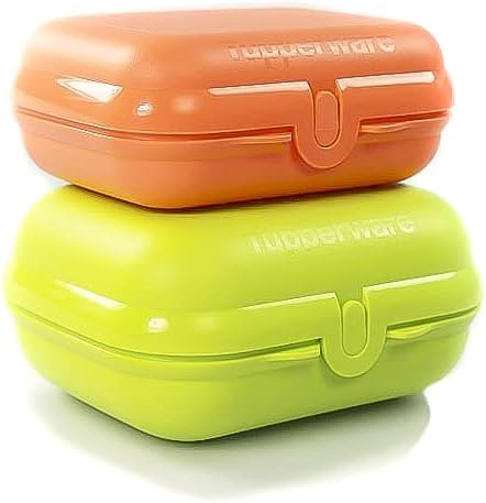 Tupperware to Go Twinset Grösse 3 Limette + Grösse 2 dunkelorange 37136