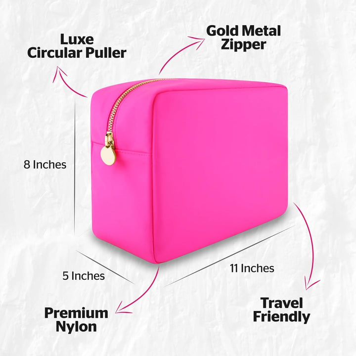 DANCOUR Make-up-Taschen für Damen, Nylon-Make-up-Tasche, grosse Make-up-Tasche, adrette Make-up-Tasc